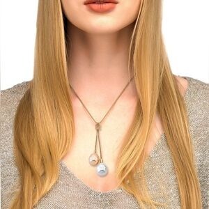 Majorica Pearl Necklace Two Golden Tender